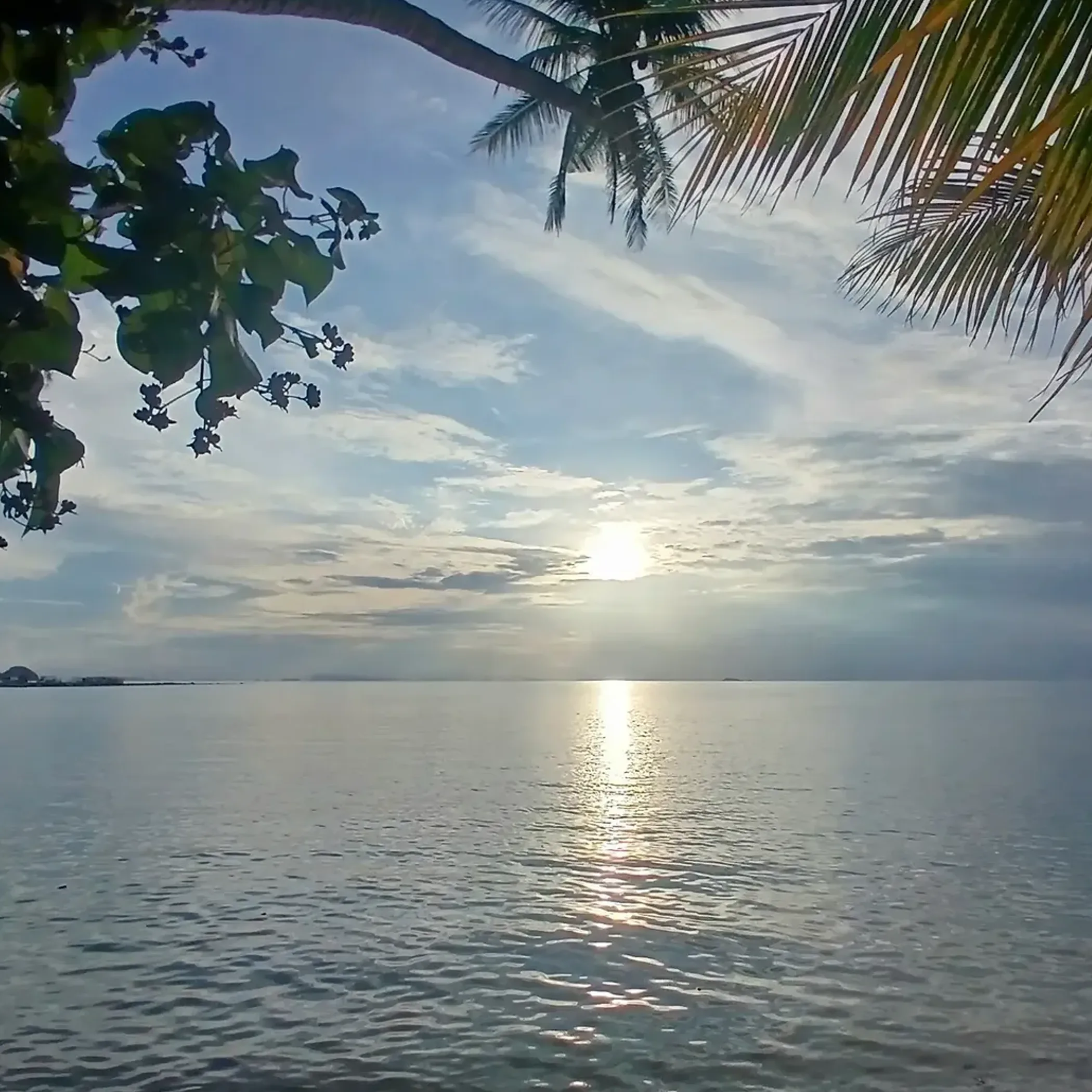 island weather and seasonal coastal scenery